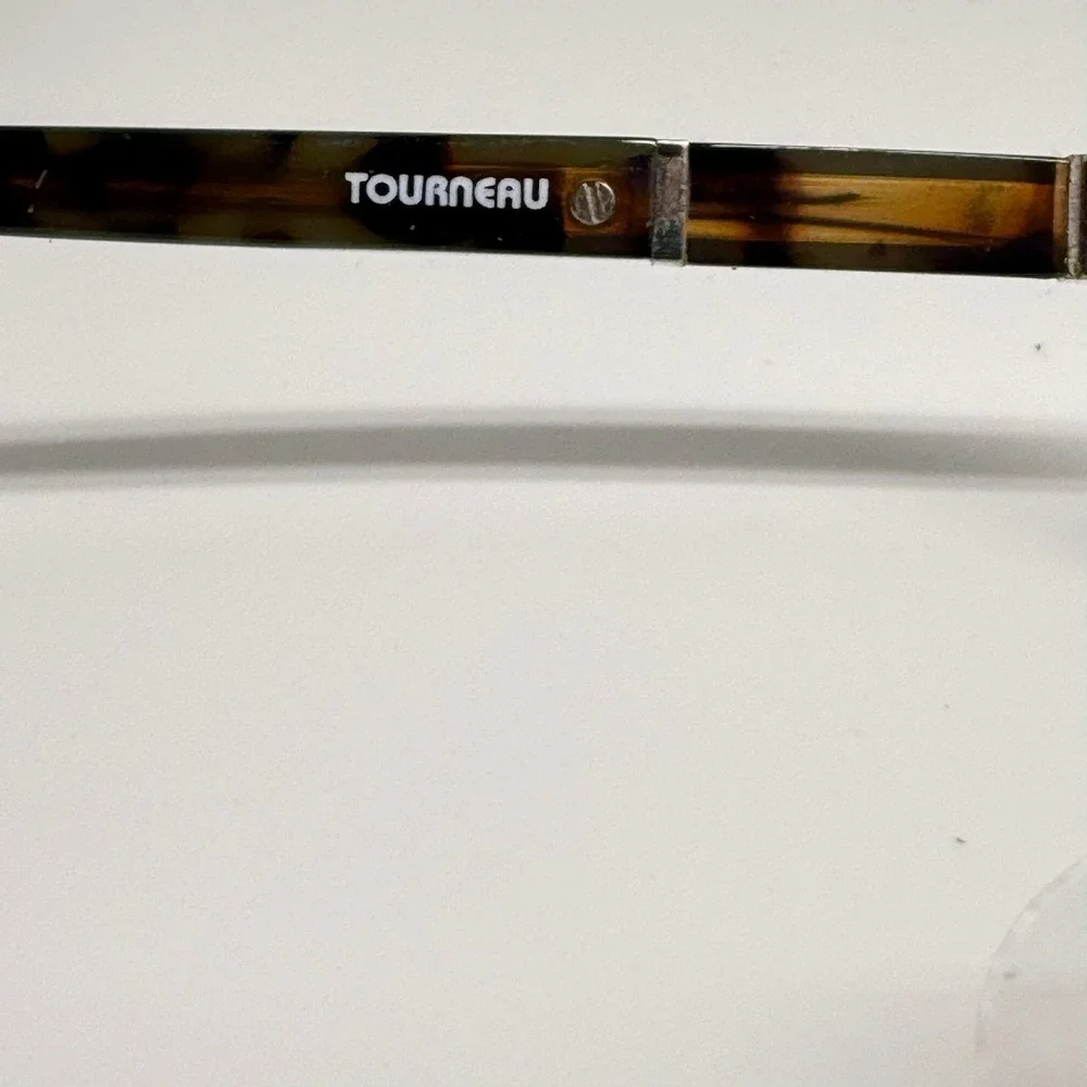 Tourneau T054 Black Tortoise Rectangular Eyeglasses Frames 52-16-140